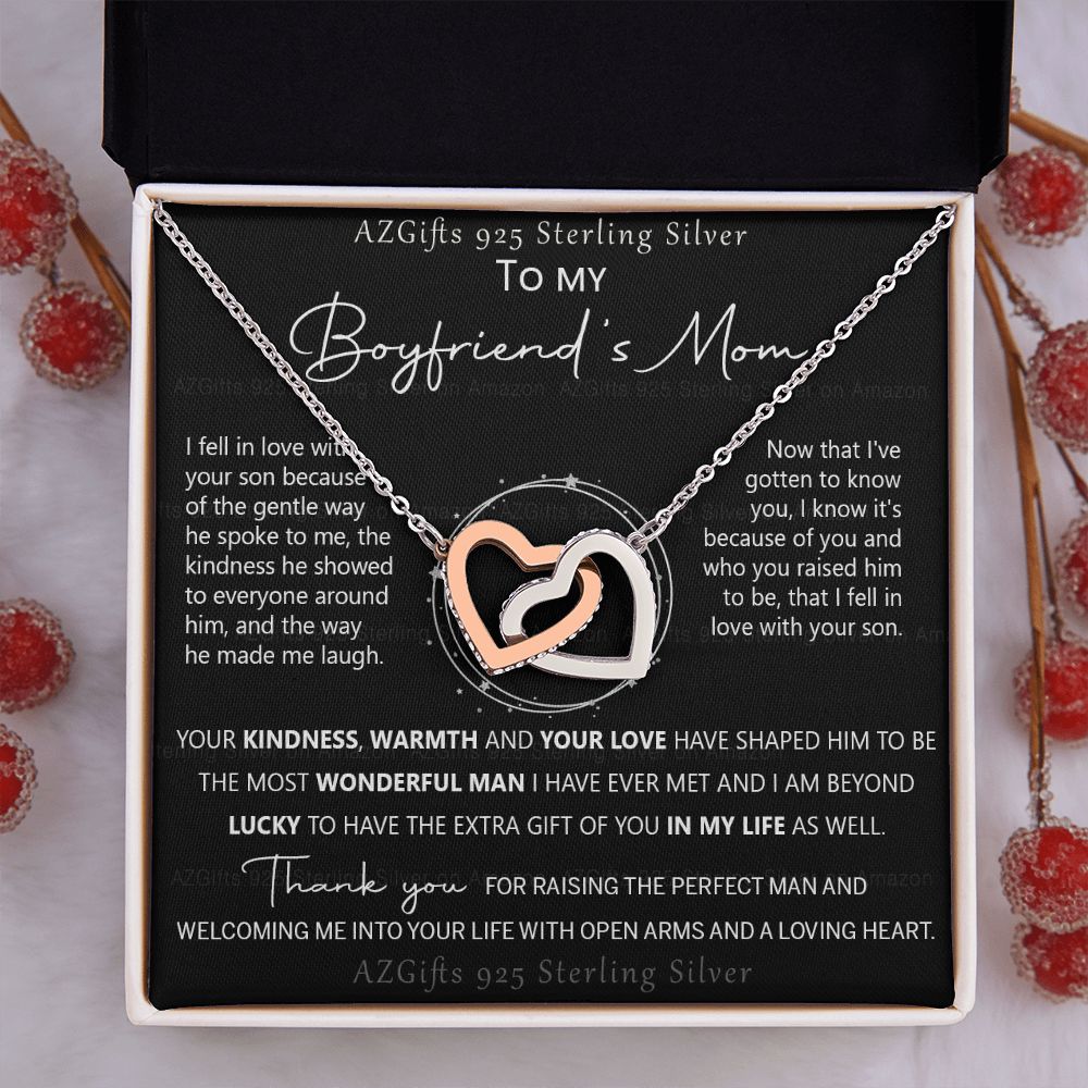To My Boyfriend's Mom Necklace, Gift for Boyfriend's Mom, Boyfriend's Mom Gift, Boyfriends Mom Birthday Gift, Mother's Day Gift for Boyfriends Mom, Boyfriend Mom Jewelry