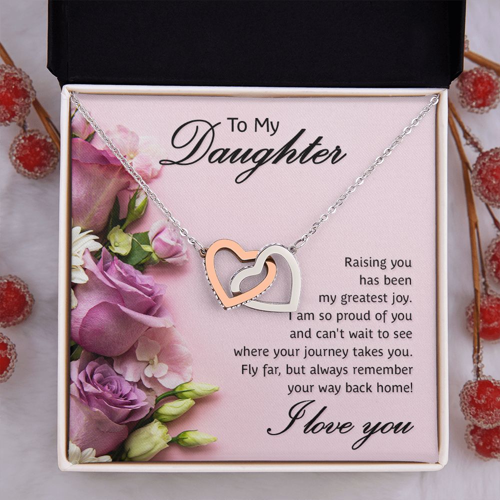 To My Daughter Necklace Gift from Mom, Mother and Daughter Jewelry Necklace for Girls, Mother Daughter Gift Ideas, Jewelry Pendant Necklace