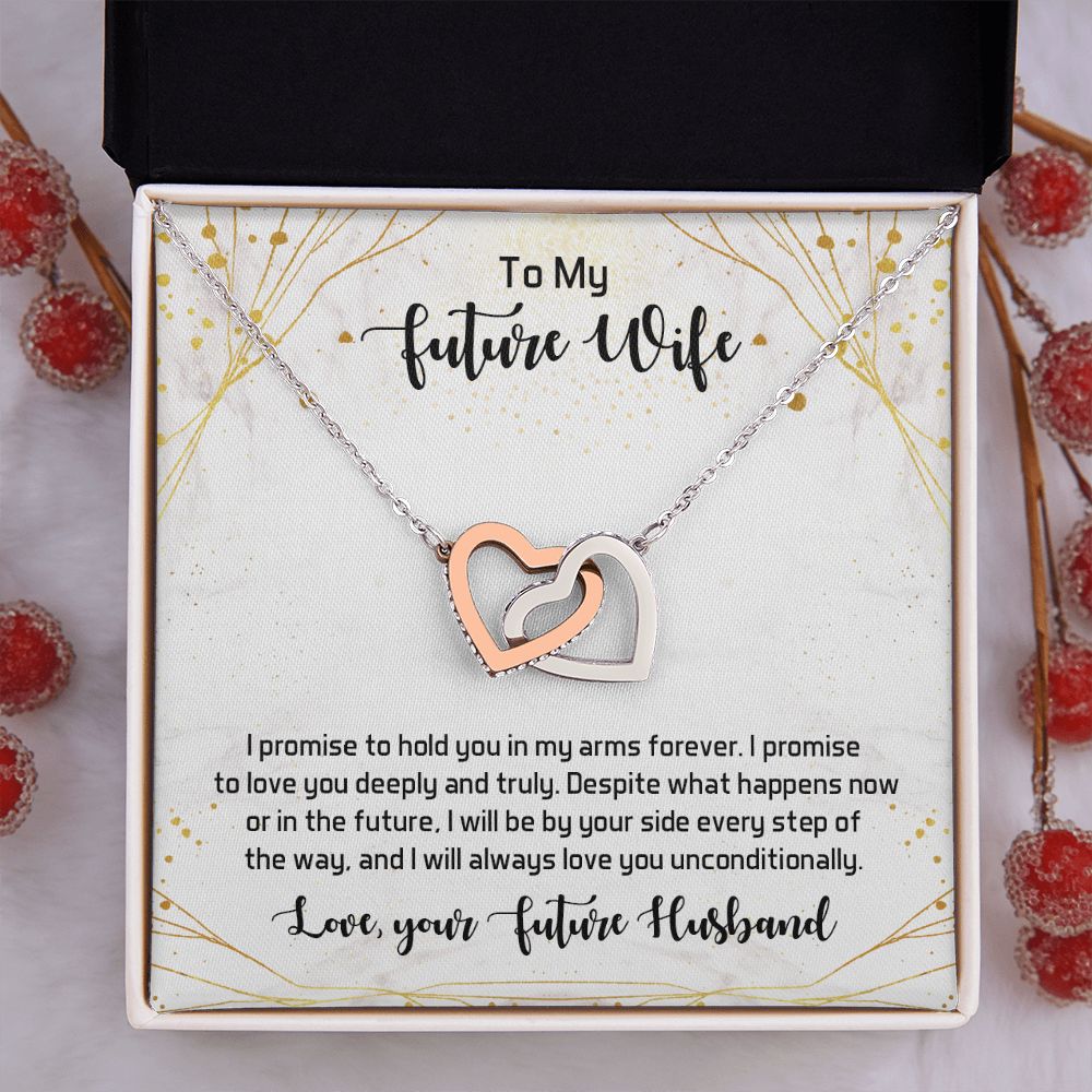 To My Future Wife Necklace from Boyfriend, Personalized Necklace for Women, Luxury Necklace for Girlfriend, Wedding Anniversary Present For Her, Girlfriend Gift Jewelry Christmas Birthday Gift