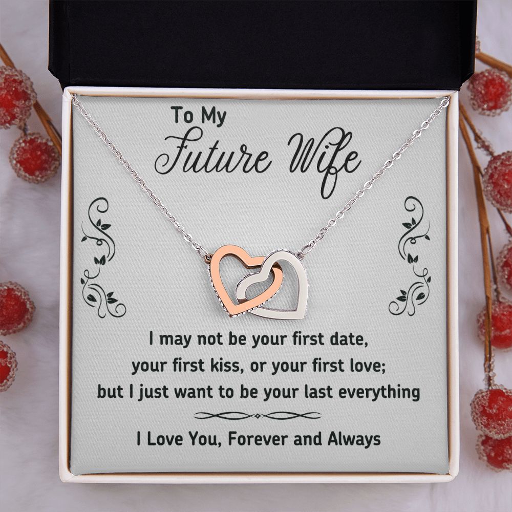 To My Future Wife Necklace from Boyfriend, Personalized Necklace for Women, Luxury Necklace for Girlfriend, Wedding Anniversary Present For Her, Girlfriend Gift Jewelry Christmas Birthday Gift