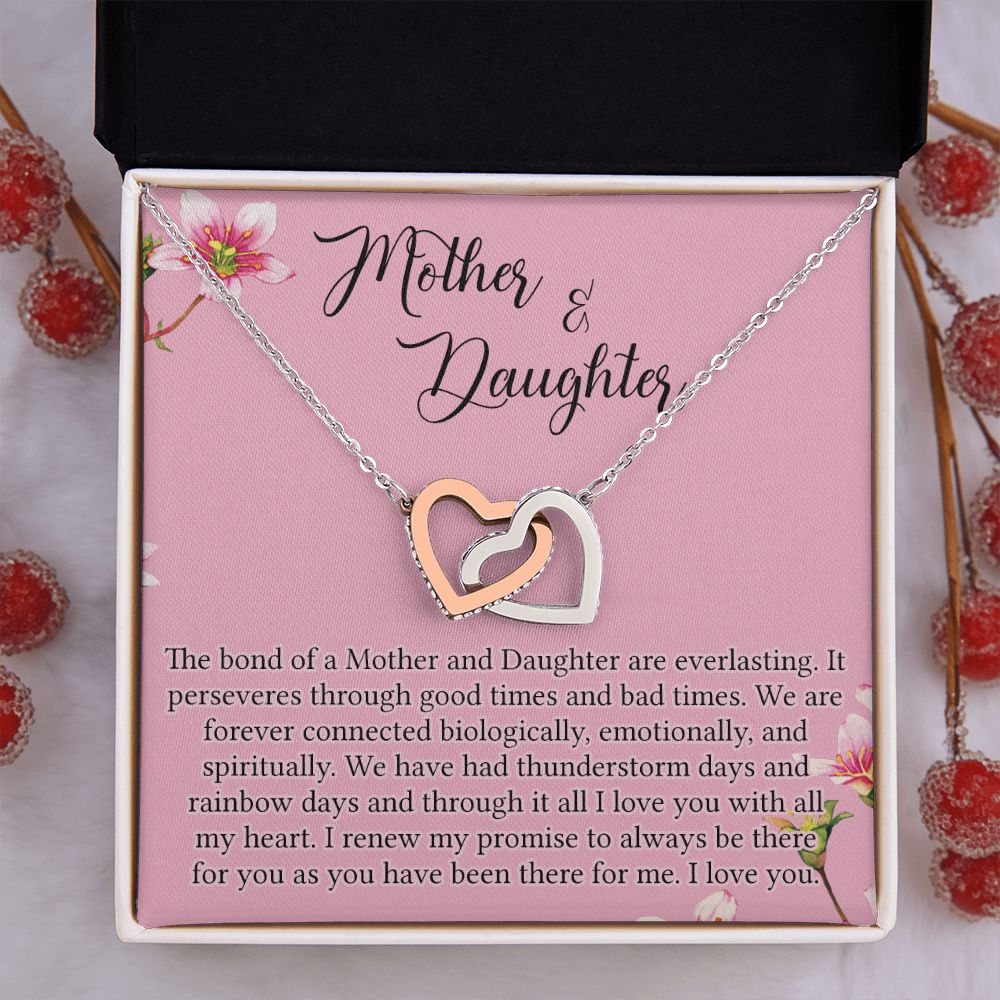 To My Mother Mom Bestfriend Best Mommy Mother In Law Stepmom For Mothers Day Birthday From Son Daughter Stepson Stepdaughter Necklace Gift Interlocking Hearts Necklace