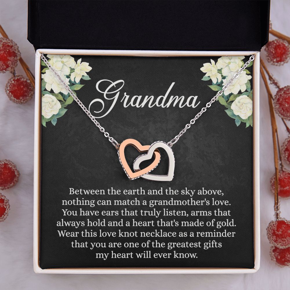 To My Grandma Necklace, Gift for Grandmother Necklace, Mothers Day Gift For Grandma Nana, Grandma Jewelry From Grandchildren GrandKids , Jewelry Box Gift For Grandma Grandmother