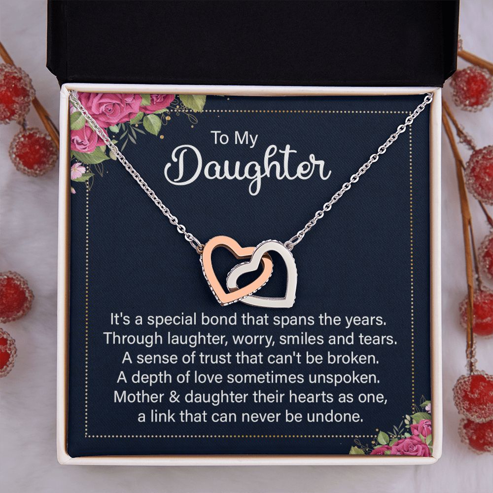 To My Daughter Necklace Gift from Mom, Mother and Daughter Jewelry Necklace for Girls, Mother Daughter Gift Ideas, Jewelry Pendant Necklace