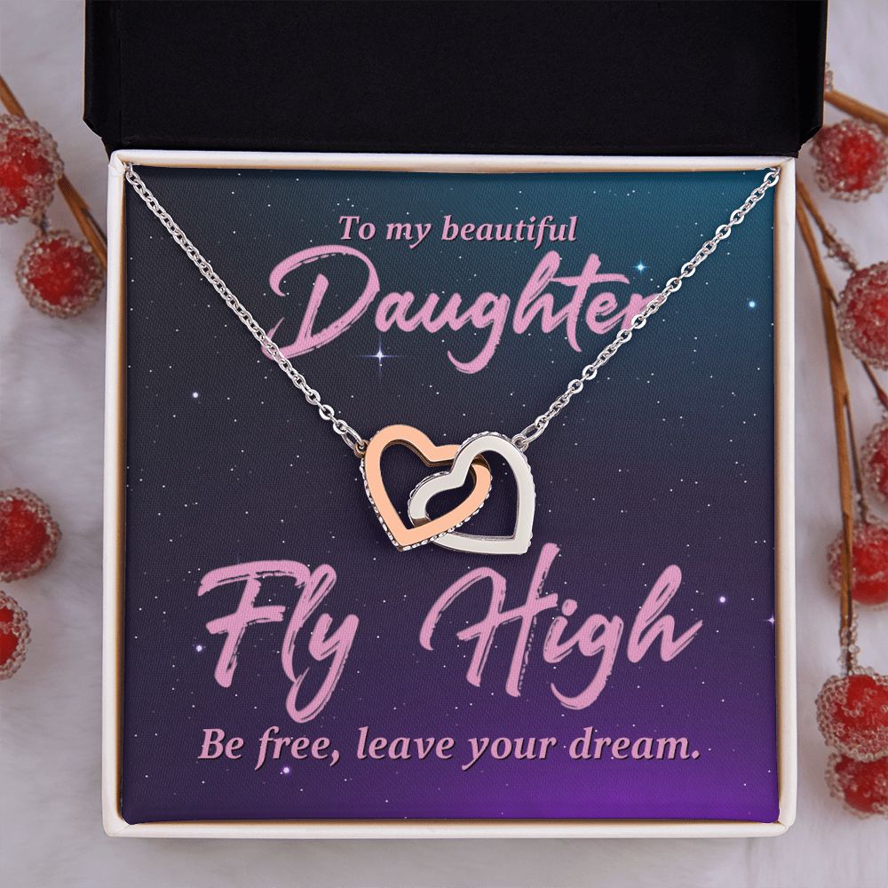 To My Daughter Necklace Gift from Mom, Mother and Daughter Jewelry Necklace for Girls, Mother Daughter Gift Ideas, Jewelry Pendant Necklace