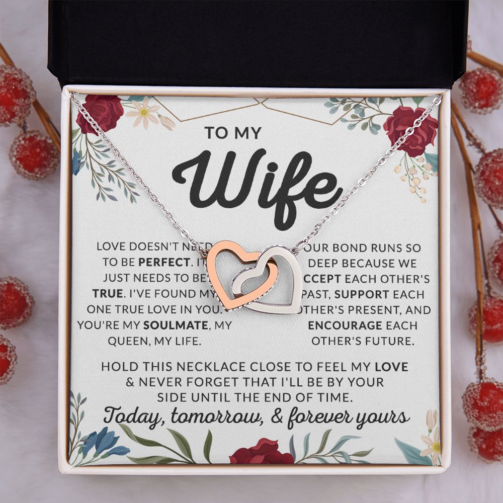 Eternal Hope Necklace To My Wife Gift, Necklace gift for her, Valentine's day 175138888386 Interlocking Hearts Necklace