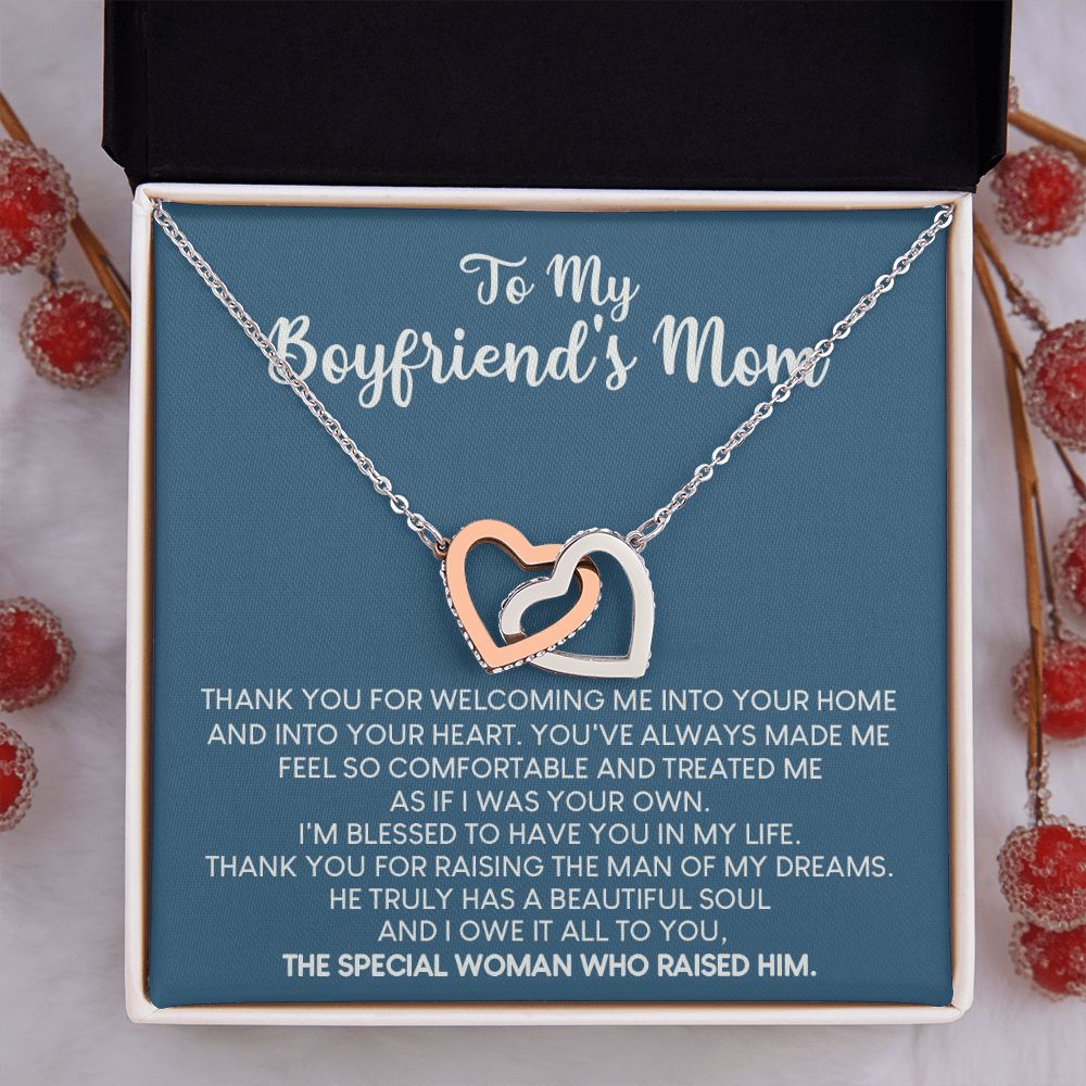 To My Boyfriend Mom Gift Necklace for Boyfriends Mom Gift Mother in Law Jewelry Gift Birthday Gift For Boyfriend's Mom Gift for Boyfriends Mom Gift for Boyfriend's Mom