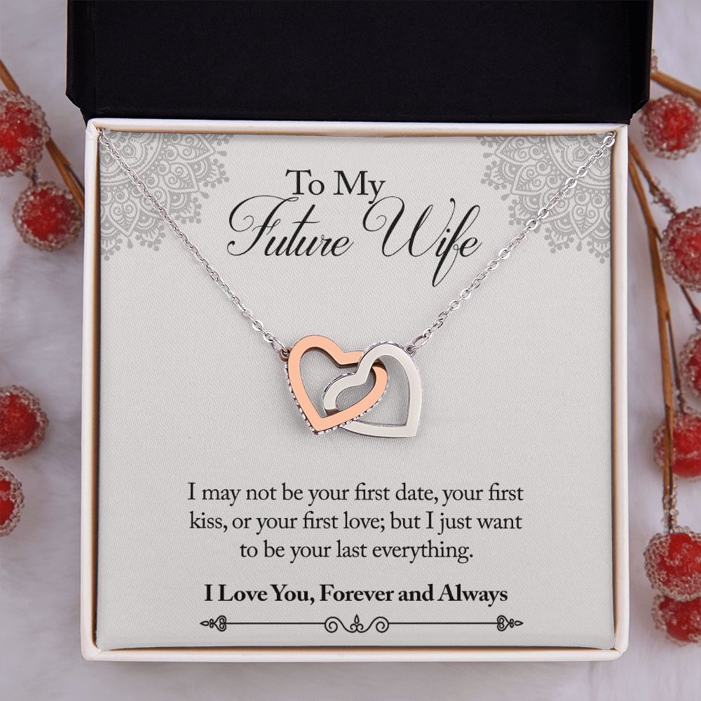 To My Future Wife Necklace from Boyfriend, Personalized Necklace for Women, Luxury Necklace for Girlfriend, Wedding Anniversary Present For Her, Girlfriend Gift Jewelry Christmas Birthday Gift