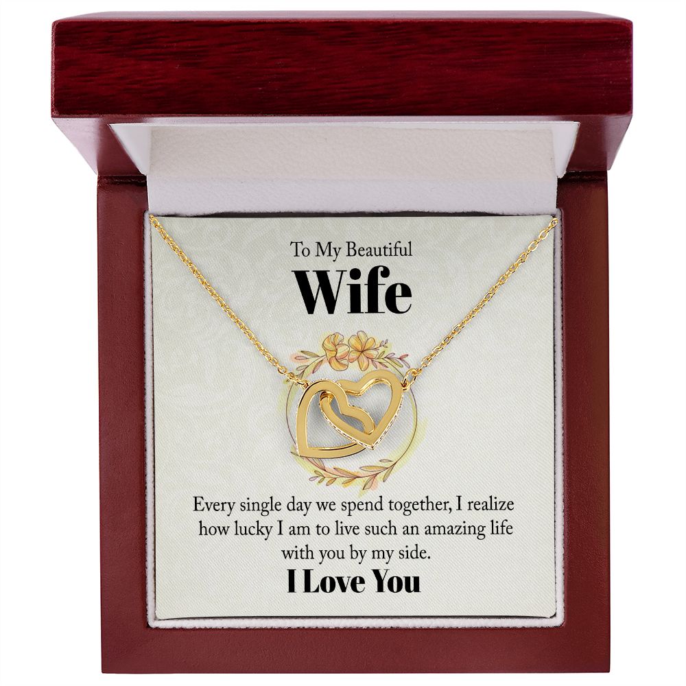 To My Beautiful Wife Necklace Heart Jewelry Gifts For Wife Birthday Gifts From Husband Necklace Valentines Day Find You Sooner Jewelry Box Pendant Personalized Custom Made Romantic Gift For My Best Wife Ever