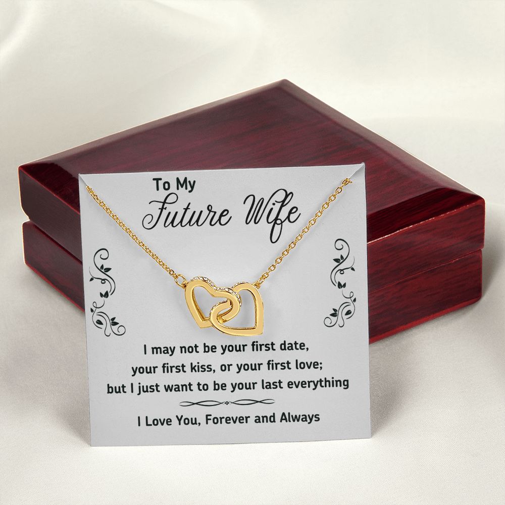 To My Future Wife Necklace from Boyfriend, Personalized Necklace for Women, Luxury Necklace for Girlfriend, Wedding Anniversary Present For Her, Girlfriend Gift Jewelry Christmas Birthday Gift