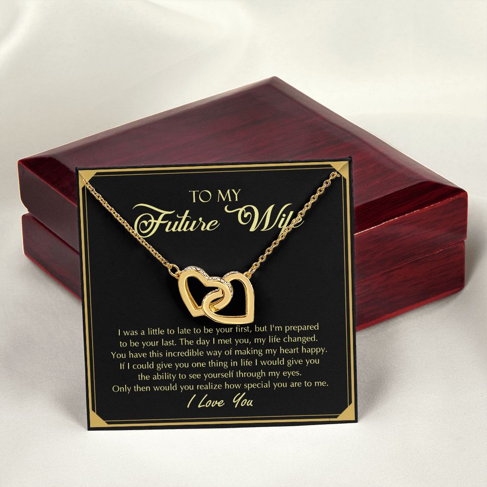 To My Future Wife Necklace from Boyfriend, Personalized Necklace for Women, Luxury Necklace for Girlfriend, Wedding Anniversary Present For Her, Girlfriend Gift Jewelry Christmas Birthday Gift