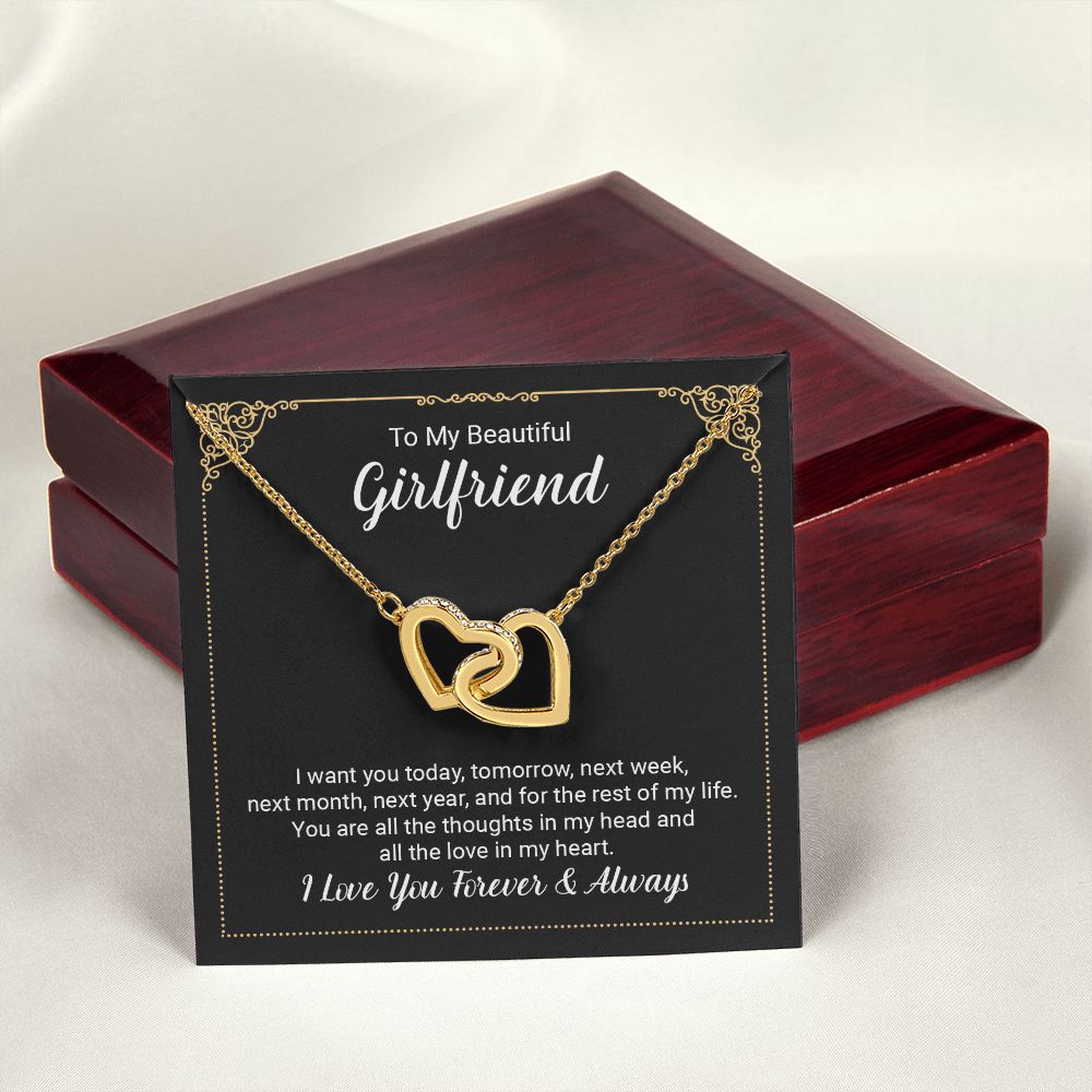 To My Girlfriend Necklace from Boyfriend To My Future Wife Necklace Jewelry For Girlfriend Gift For Girlfriend Gift for Her Romantic Birthday Valentines Day Gift For Girlfriend Gifts Necklaces