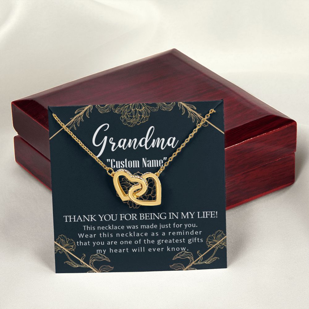 To My Grandma Necklace, Gift for Grandmother Necklace, Mothers Day Gift For Grandma Nana, Grandma Jewelry From Grandchildren GrandKids , Jewelry Box Gift For Grandma Grandmother