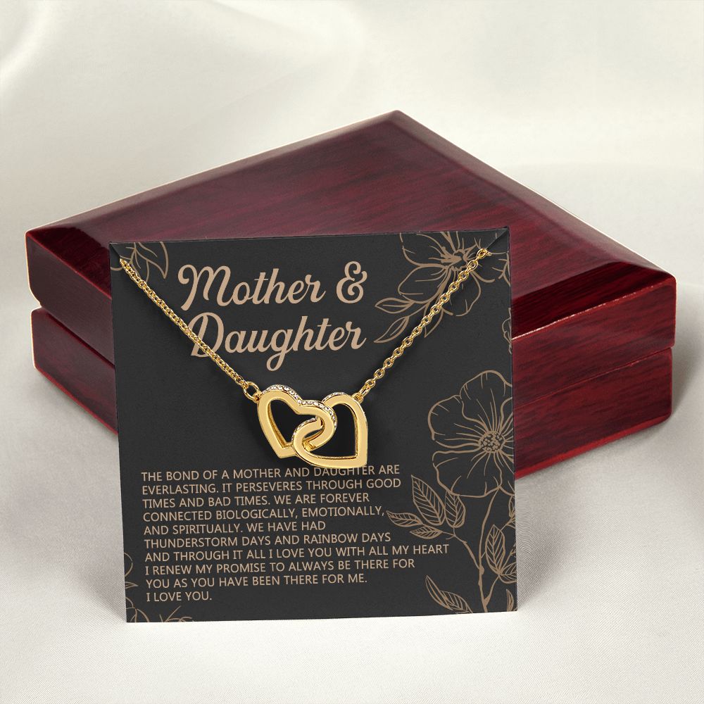 Mother Daughter Necklace Mothers day Necklace Mother Daughter Gift Mother Daughter Jewelry Gift For Daughter From Mom Daughter Mother Interlocking Hearts Necklace
