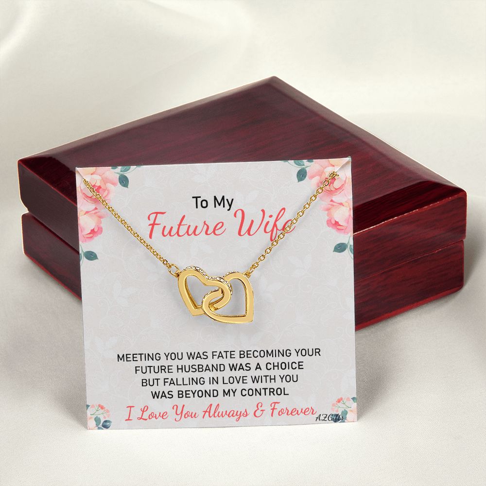To My Future Wife Necklace from Boyfriend, Personalized Necklace for Women, Luxury Necklace for Girlfriend, Wedding Anniversary Present For Her, Girlfriend Gift Jewelry Christmas Birthday Gift