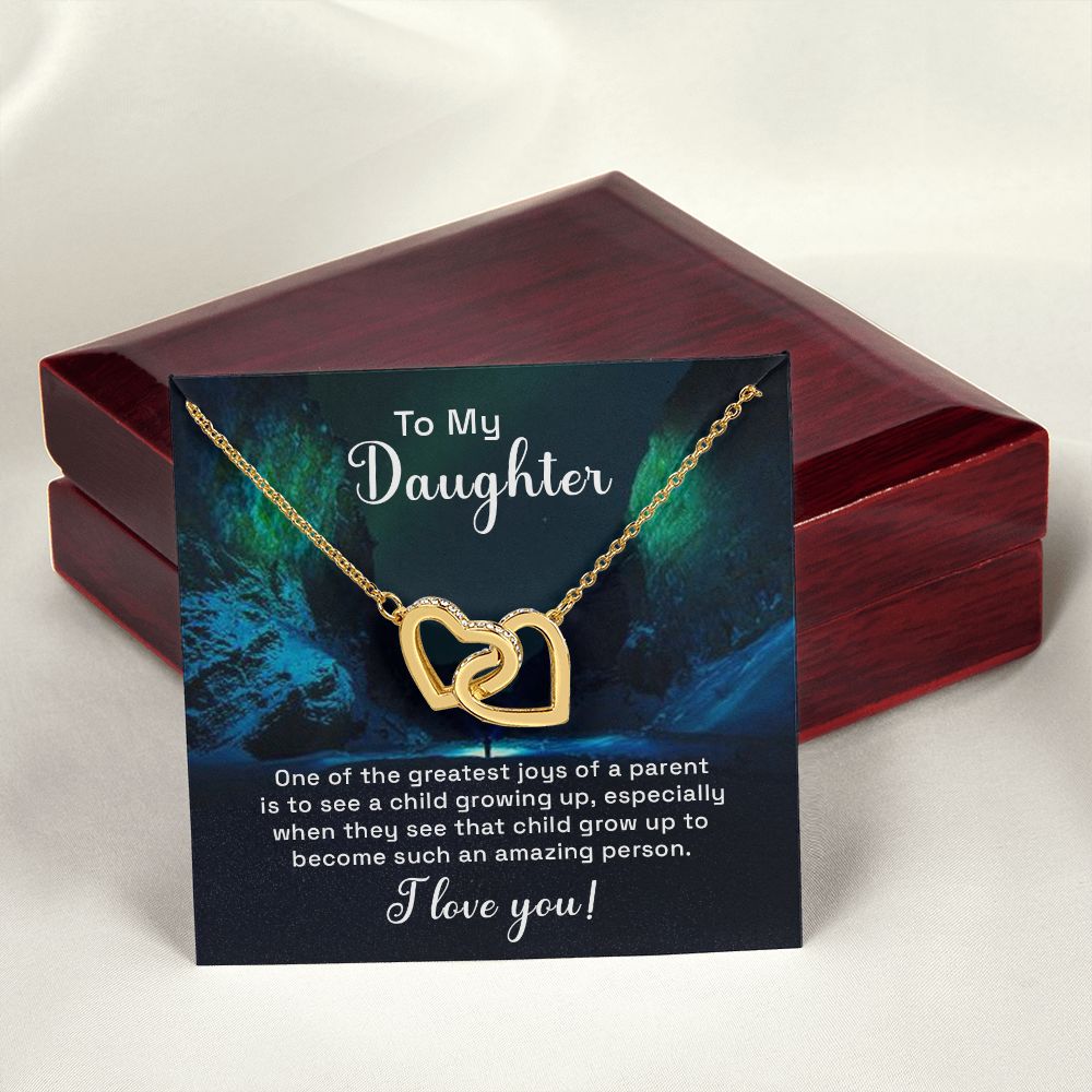 To My Daughter Necklace Gift from Mom, Mother and Daughter Jewelry Necklace for Girls, Mother Daughter Gift Ideas, Jewelry Pendant Necklace