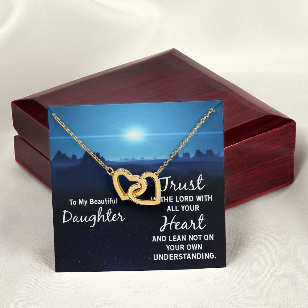 To My Daughter Necklace Gift from Mom, Mother and Daughter Jewelry Necklace for Girls, Mother Daughter Gift Ideas, Jewelry Pendant Necklace