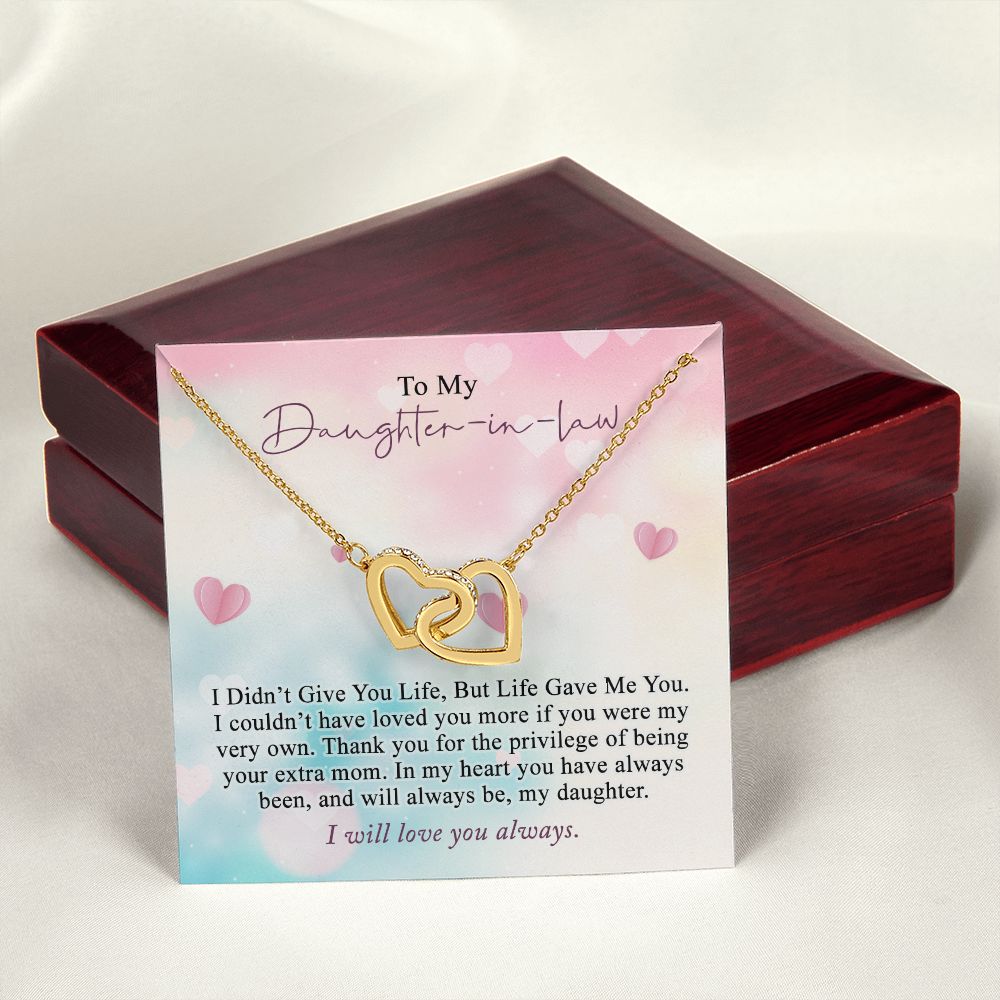 Daughter In Law Gifts Ideas, Daughter In Law Necklace, Gifts For Future Daughter In Law, Daughter In Law Birthday Gifts, Daughter-in-law Gifts From Mother In Law, Birthday Gifts For Daughter5 Interlocking Hearts Necklace