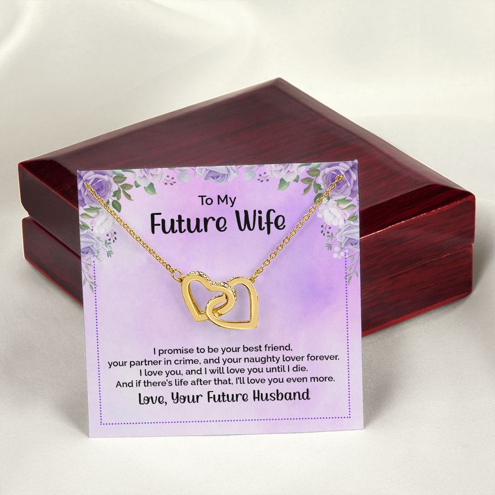 To My Future Wife Necklace from Boyfriend, Personalized Necklace for Women, Luxury Necklace for Girlfriend, Wedding Anniversary Present For Her, Girlfriend Gift Jewelry Christmas Birthday Gift