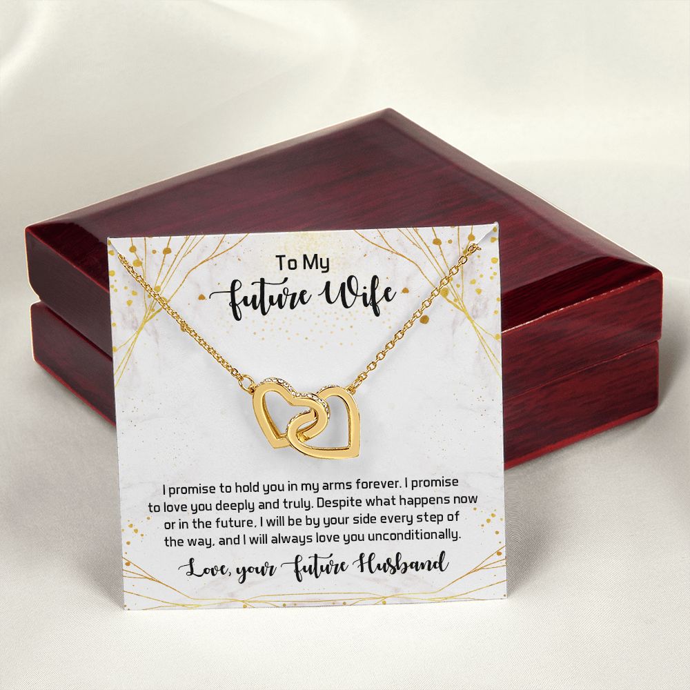 To My Future Wife Necklace from Boyfriend, Personalized Necklace for Women, Luxury Necklace for Girlfriend, Wedding Anniversary Present For Her, Girlfriend Gift Jewelry Christmas Birthday Gift