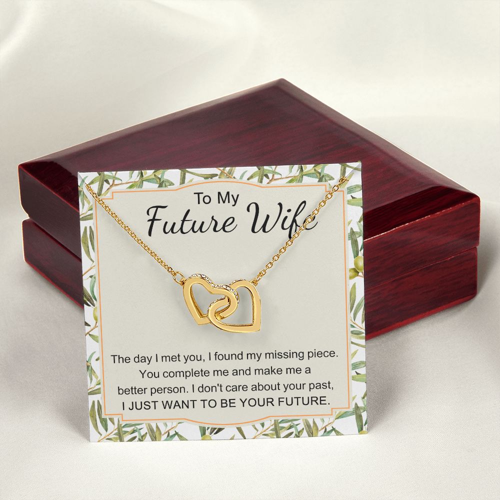 To My Future Wife Necklace from Boyfriend, Personalized Necklace for Women, Luxury Necklace for Girlfriend, Wedding Anniversary Present For Her, Girlfriend Gift Jewelry Christmas Birthday Gift
