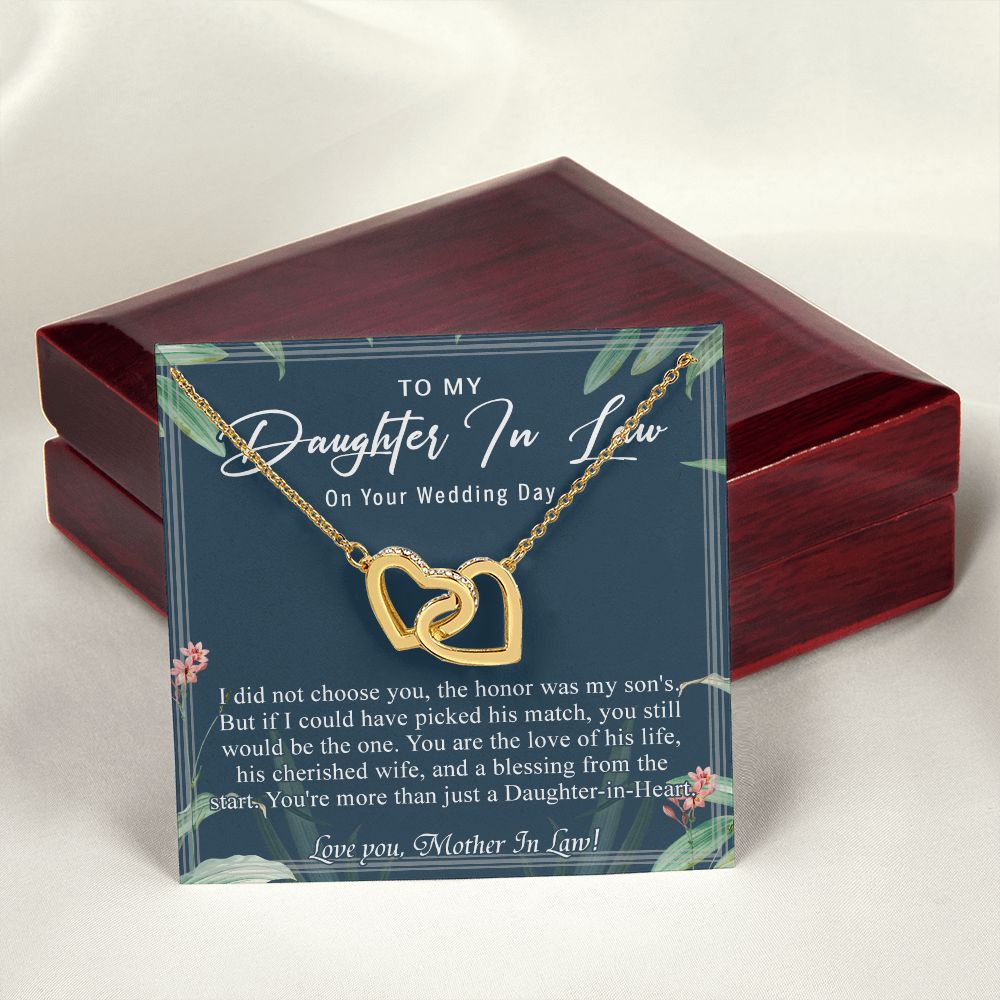 Daughter In Law Gifts Ideas, Daughter In Law Necklace, Gifts For Future Daughter In Law, Daughter In Law Birthday Gifts, Daughter-in-law Gifts From Mother In Law, Birthday Gifts For Daughter6 Interlocking Hearts Necklace