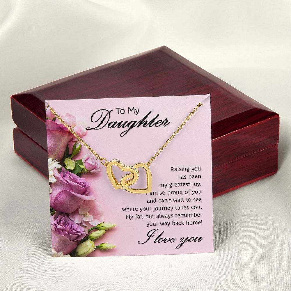 To My Daughter Necklace Gift from Mom, Mother and Daughter Jewelry Necklace for Girls, Mother Daughter Gift Ideas, Jewelry Pendant Necklace