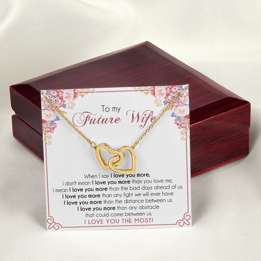 To My Future Wife Necklace from Boyfriend, Personalized Necklace for Women, Luxury Necklace for Girlfriend, Wedding Anniversary Present For Her, Girlfriend Gift Jewelry Christmas Birthday Gift