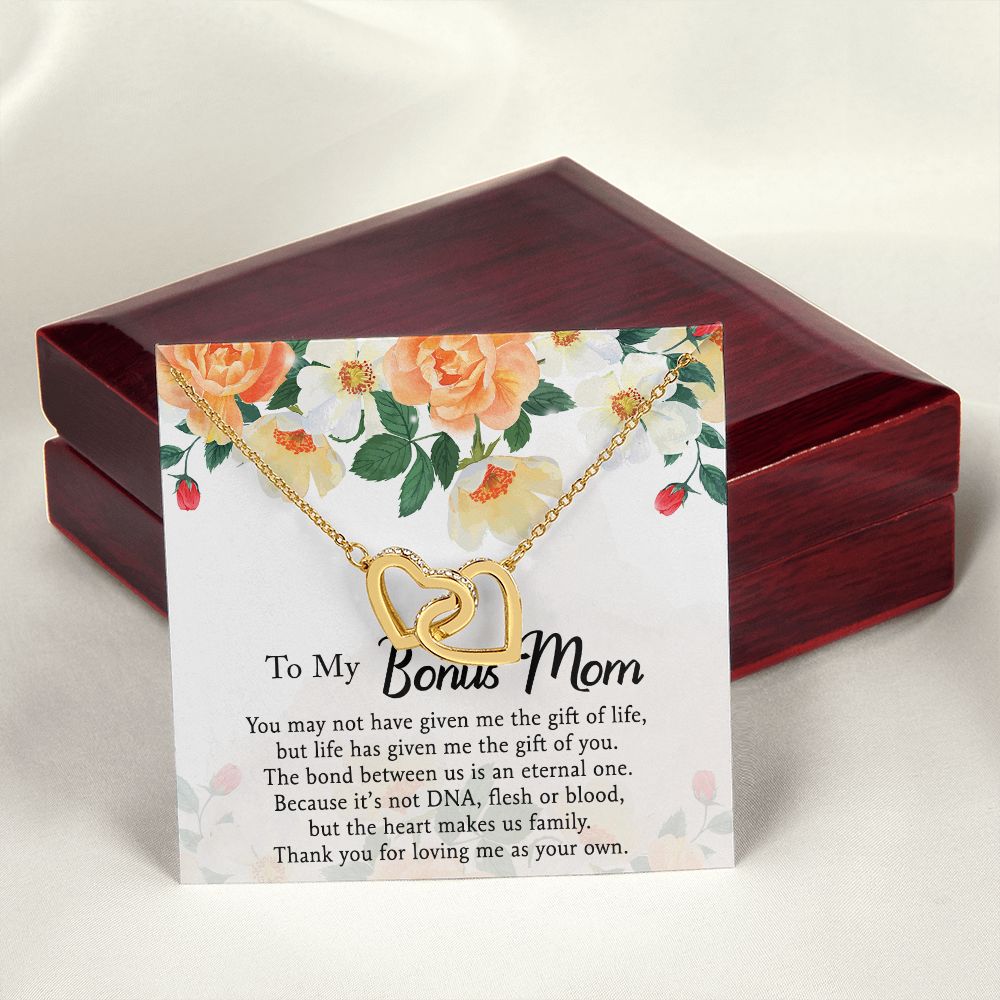 Mother Daughter Necklace as Daughter Gift from Mom, Mom Necklace as Christmas Gift for Mom from Son, Birthday Gift for Mother in Law Necklace, Bonus Mom Gifts for Step Mom Necklace5 Interlocking Hearts Necklace