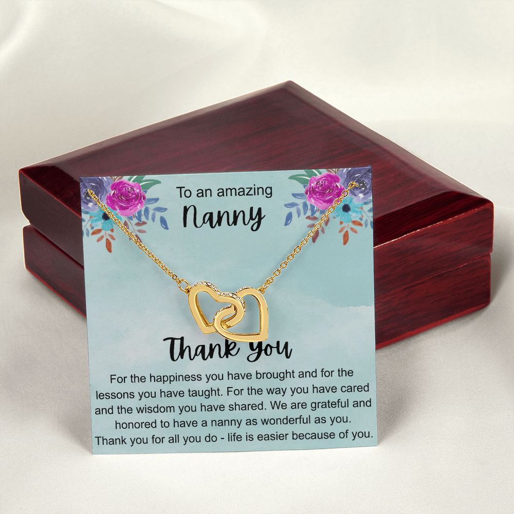To My Grandma Necklace, Gift for Grandmother Necklace, Mothers Day Gift For Grandma Nana, Grandma Jewelry From Grandchildren GrandKids , Jewelry Box Gift For Grandma Grandmother