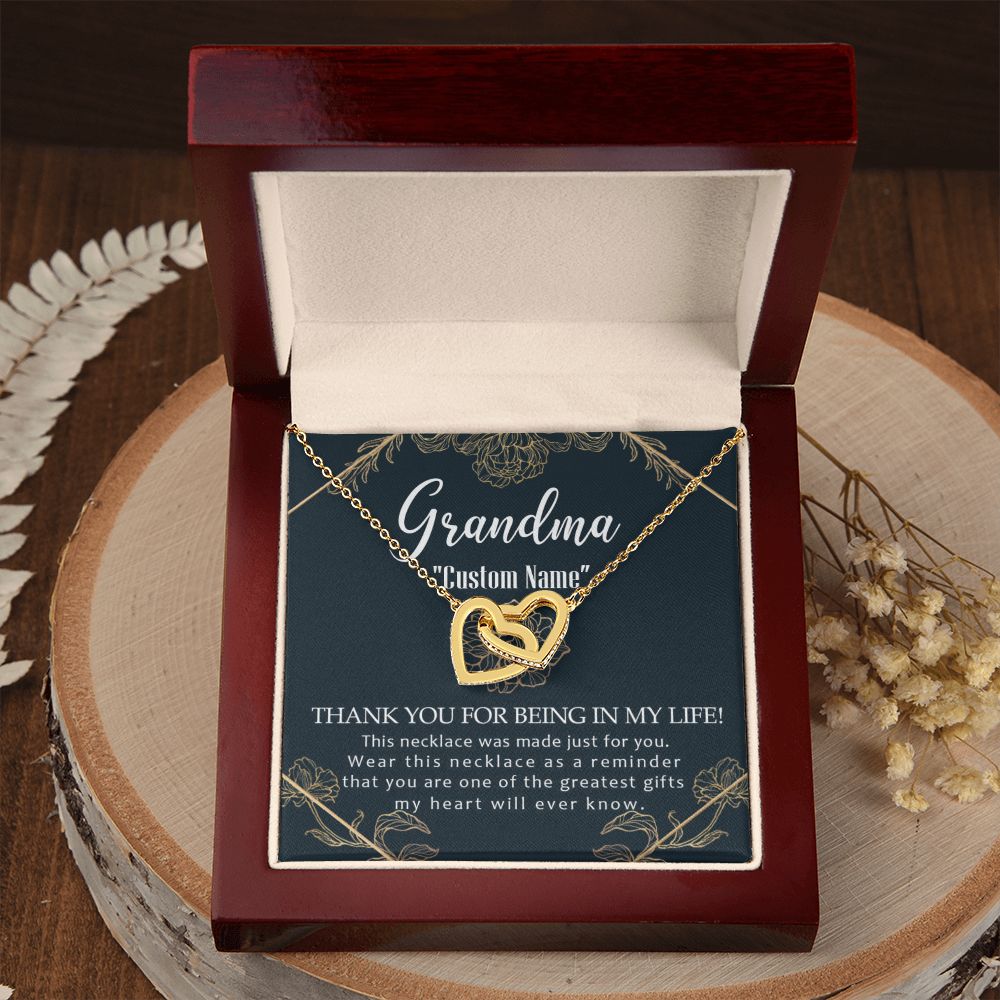 To My Grandma Necklace, Gift for Grandmother Necklace, Mothers Day Gift For Grandma Nana, Grandma Jewelry From Grandchildren GrandKids , Jewelry Box Gift For Grandma Grandmother