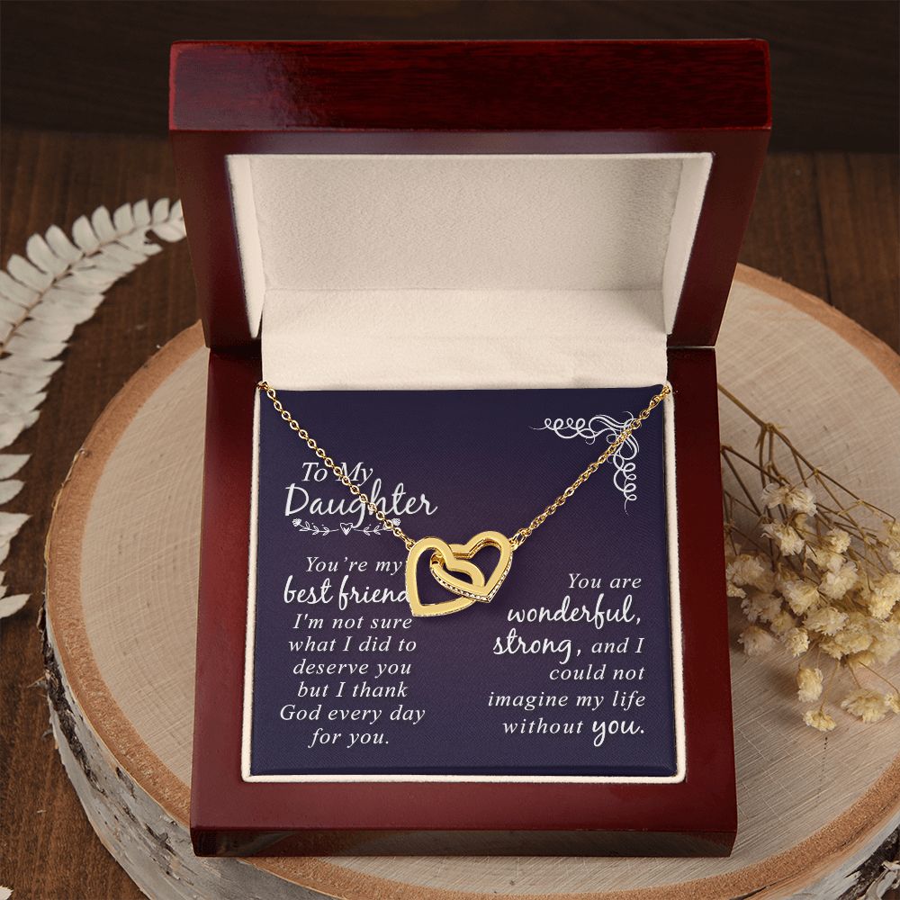 To My Daughter Necklace Gift from Mom, Mother and Daughter Jewelry Necklace for Girls, Mother Daughter Gift Ideas, Jewelry Pendant Necklace