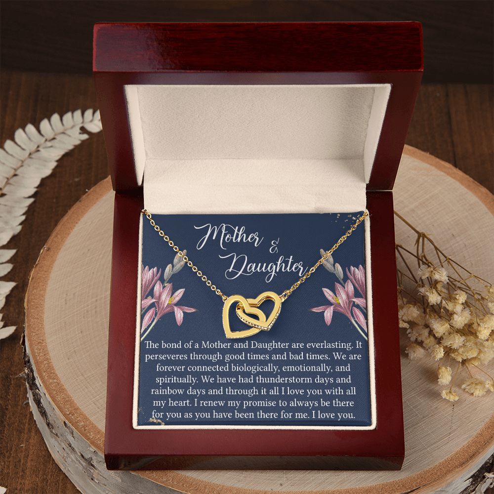 To My Mother Necklace Mom Bestfriend Best Mommy Mother In Law Stepmom For Mothers Day Birthday From Son Daughter Stepson Stepdaughter Necklace Gift Interlocking Hearts Necklace