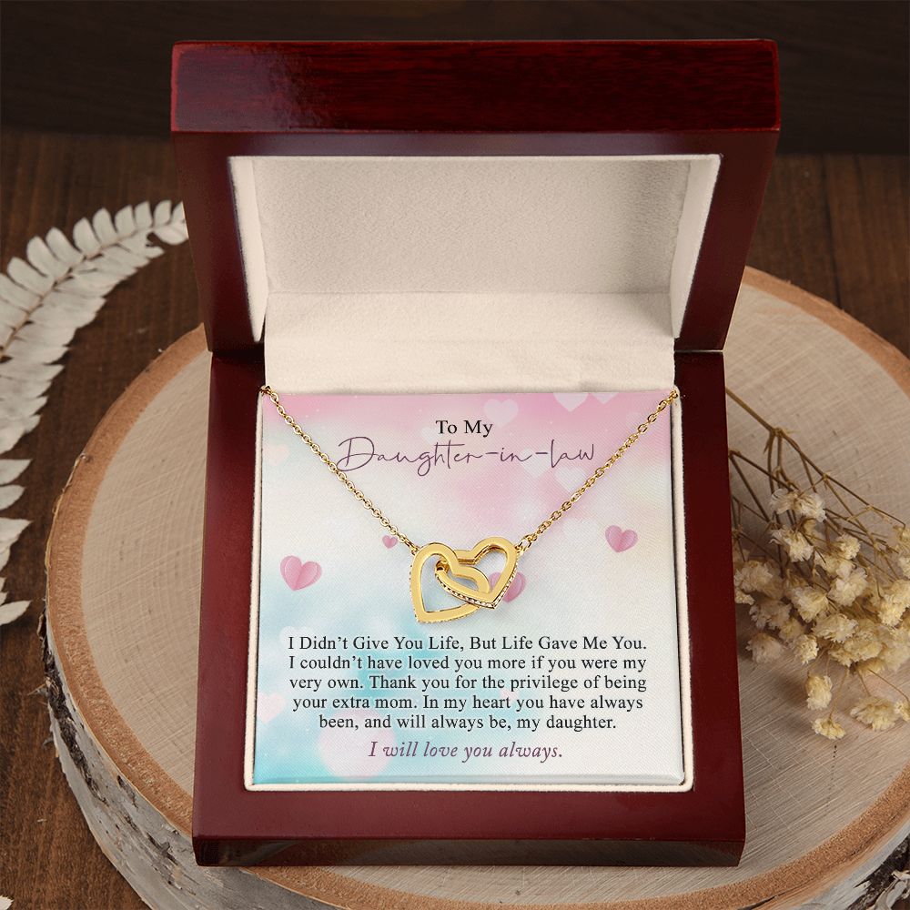Daughter In Law Gifts Ideas, Daughter In Law Necklace, Gifts For Future Daughter In Law, Daughter In Law Birthday Gifts, Daughter-in-law Gifts From Mother In Law, Birthday Gifts For Daughter5 Interlocking Hearts Necklace