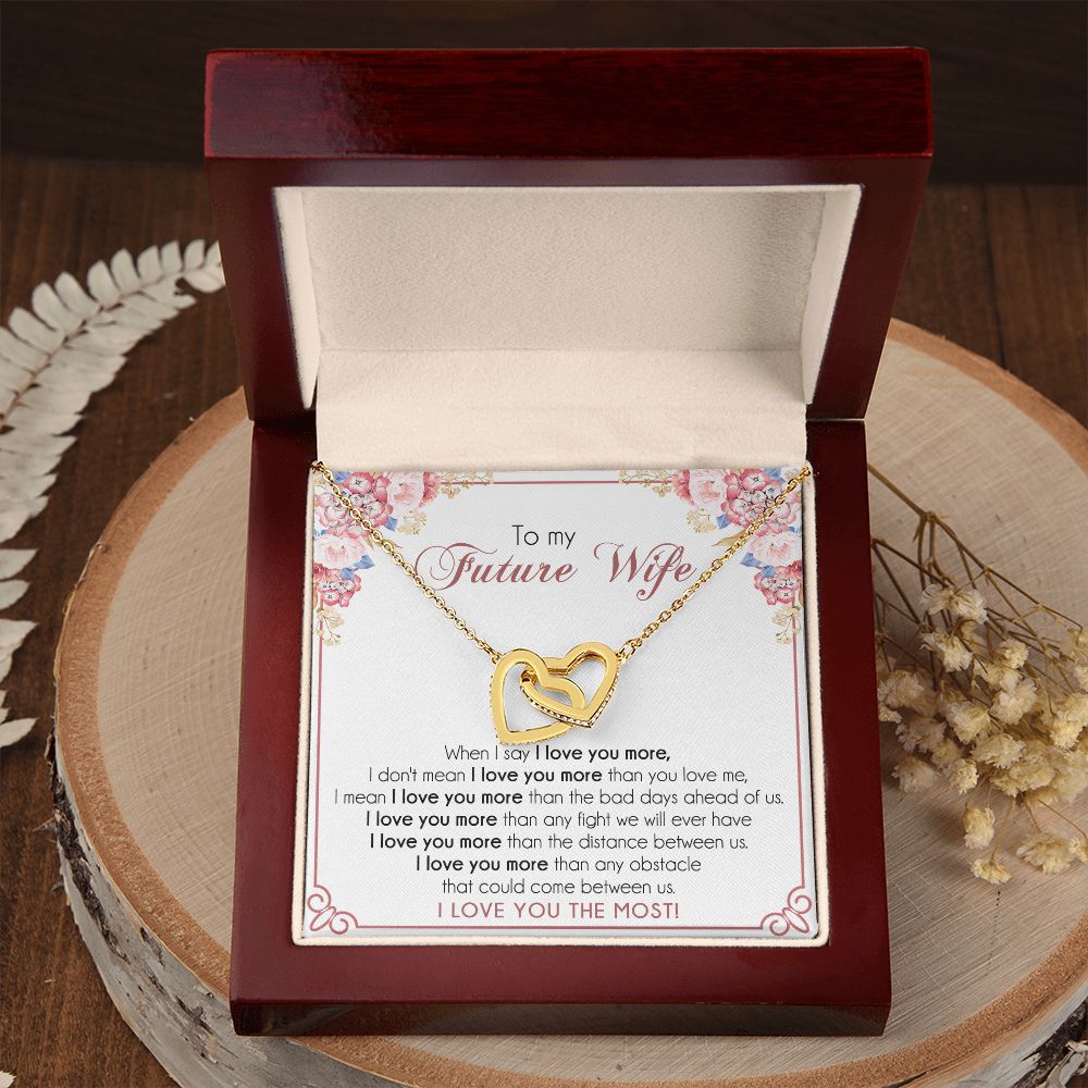 To My Future Wife Necklace from Boyfriend, Personalized Necklace for Women, Luxury Necklace for Girlfriend, Wedding Anniversary Present For Her, Girlfriend Gift Jewelry Christmas Birthday Gift