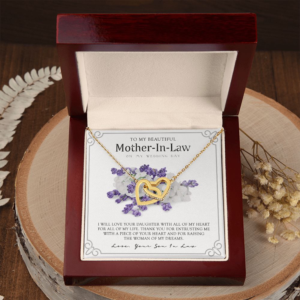 Mother in Law Necklace, Jewelry for Women, Future Mother in Law Gifts from Daughter in Law, Mother of Bride Gifts For Mother in Law, Birthday Gifts For Mother In Law From Daughter In Law9 Interlocking Hearts Necklace