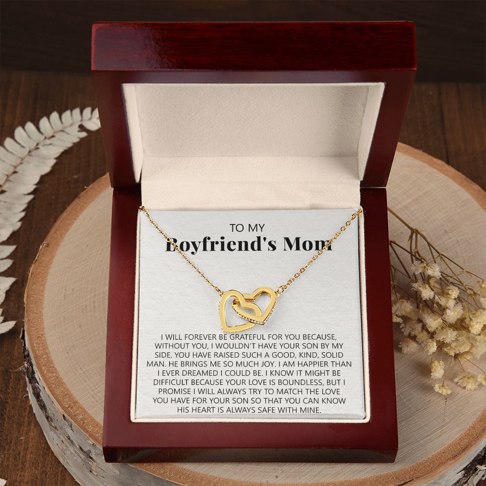 To My Boyfriend's Mom Necklace, Gift for Boyfriend's Mom, Boyfriend's Mom Gift, To My Mother in Law Necklace, Boyfriend's Mom Jewelry Mother's Day Gift for Boyfriends Mom