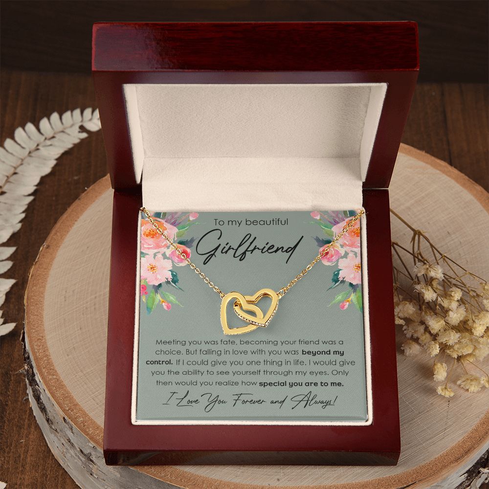 To My Girlfriend Necklace from Boyfriend, Personalized Necklace for Women, Luxury Necklace for Girlfriend, Wedding Anniversary Present For Her, Girlfriend Gift Jewelry Christmas Birthday Gift
