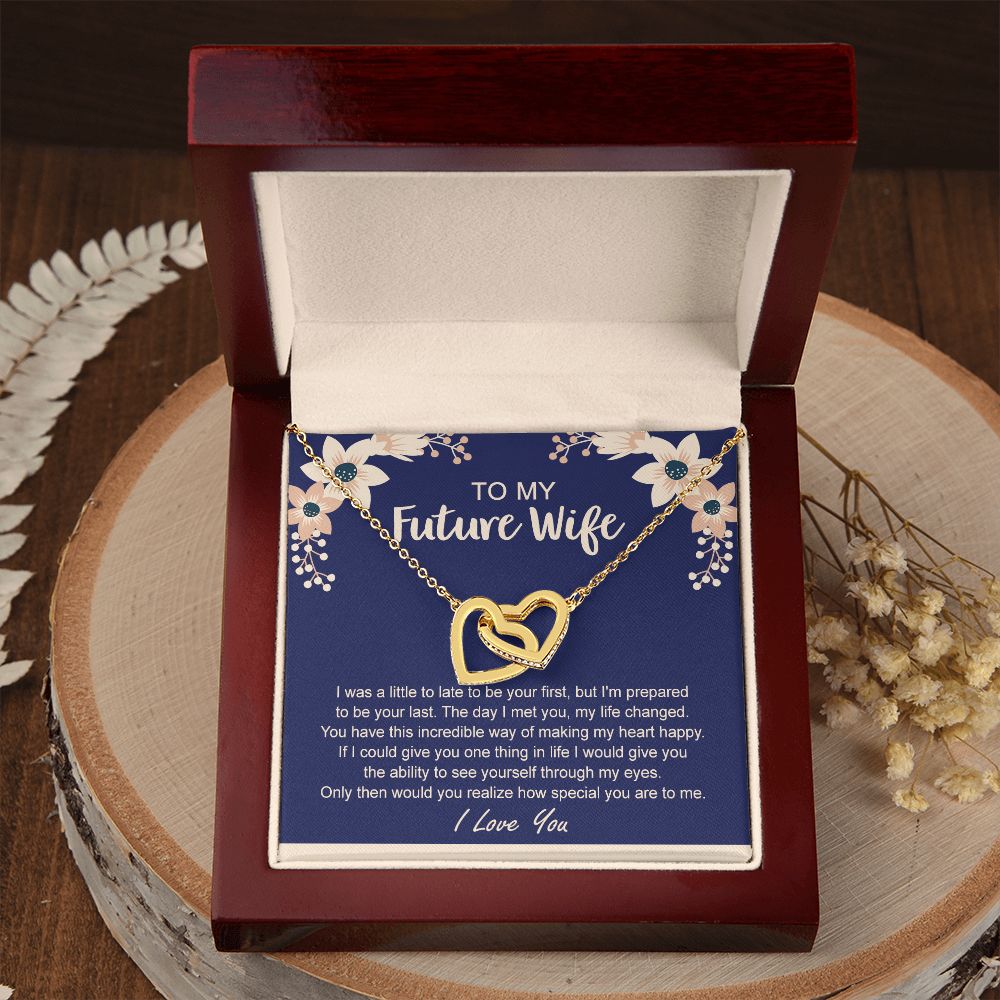 To My Future Wife Necklace from Boyfriend, Personalized Necklace for Women, Luxury Necklace for Girlfriend, Wedding Anniversary Present For Her, Girlfriend Gift Jewelry Christmas Birthday Gift