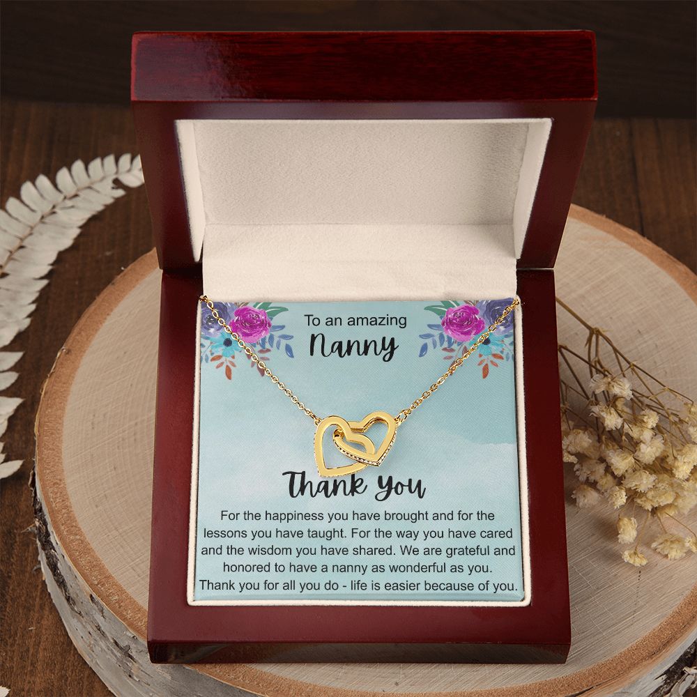 To My Grandma Necklace, Gift for Grandmother Necklace, Mothers Day Gift For Grandma Nana, Grandma Jewelry From Grandchildren GrandKids , Jewelry Box Gift For Grandma Grandmother