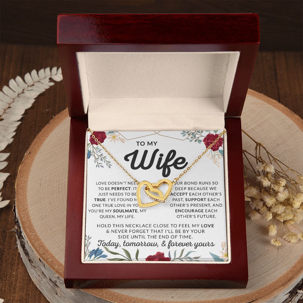 Eternal Hope Necklace To My Wife Gift, Necklace gift for her, Valentine's day 175138888386 Interlocking Hearts Necklace