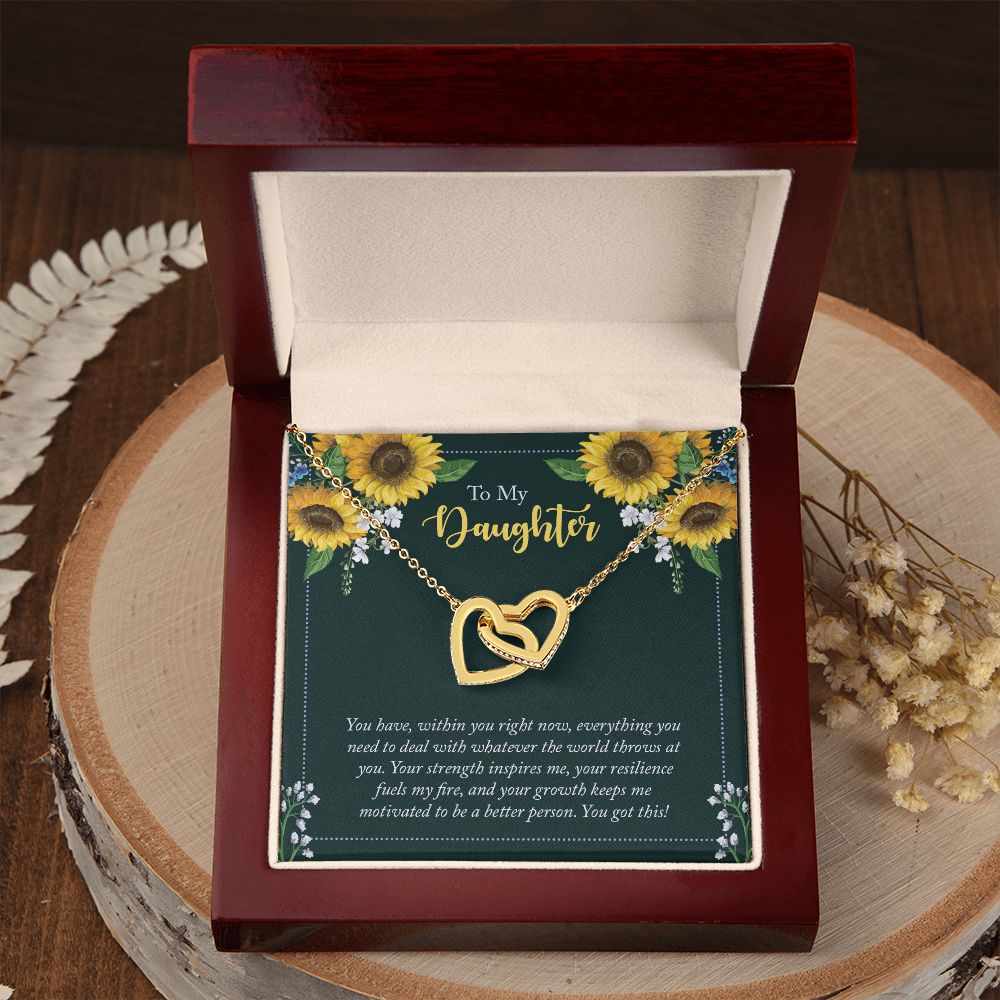 To My Daughter Necklace Gift from Mom, Mother and Daughter Jewelry Necklace for Girls, Mother Daughter Gift Ideas, Jewelry Pendant Necklace