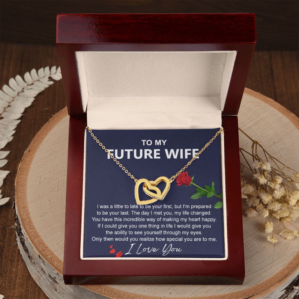 To My Future Wife Necklace from Boyfriend, Personalized Necklace for Women, Luxury Necklace for Girlfriend, Wedding Anniversary Present For Her, Girlfriend Gift Jewelry Christmas Birthday Gift