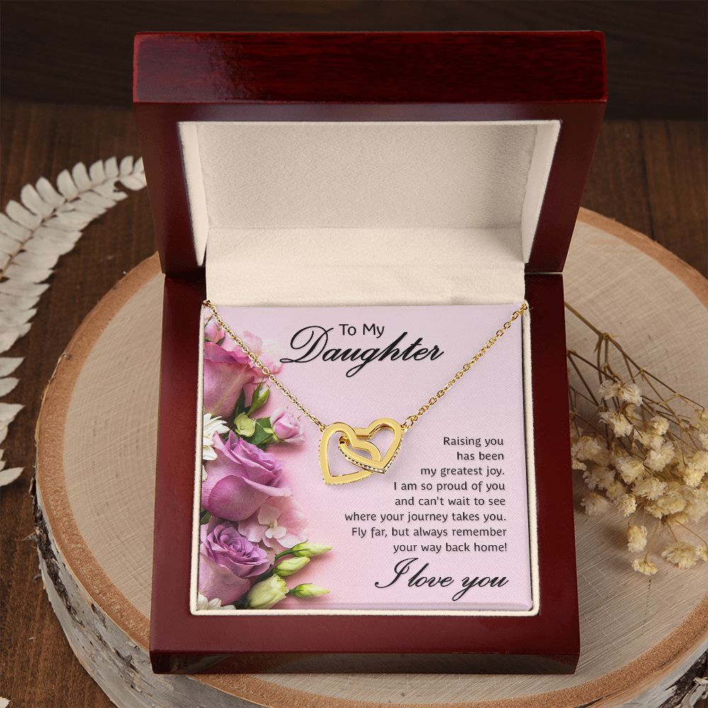 To My Daughter Necklace Gift from Mom, Mother and Daughter Jewelry Necklace for Girls, Mother Daughter Gift Ideas, Jewelry Pendant Necklace