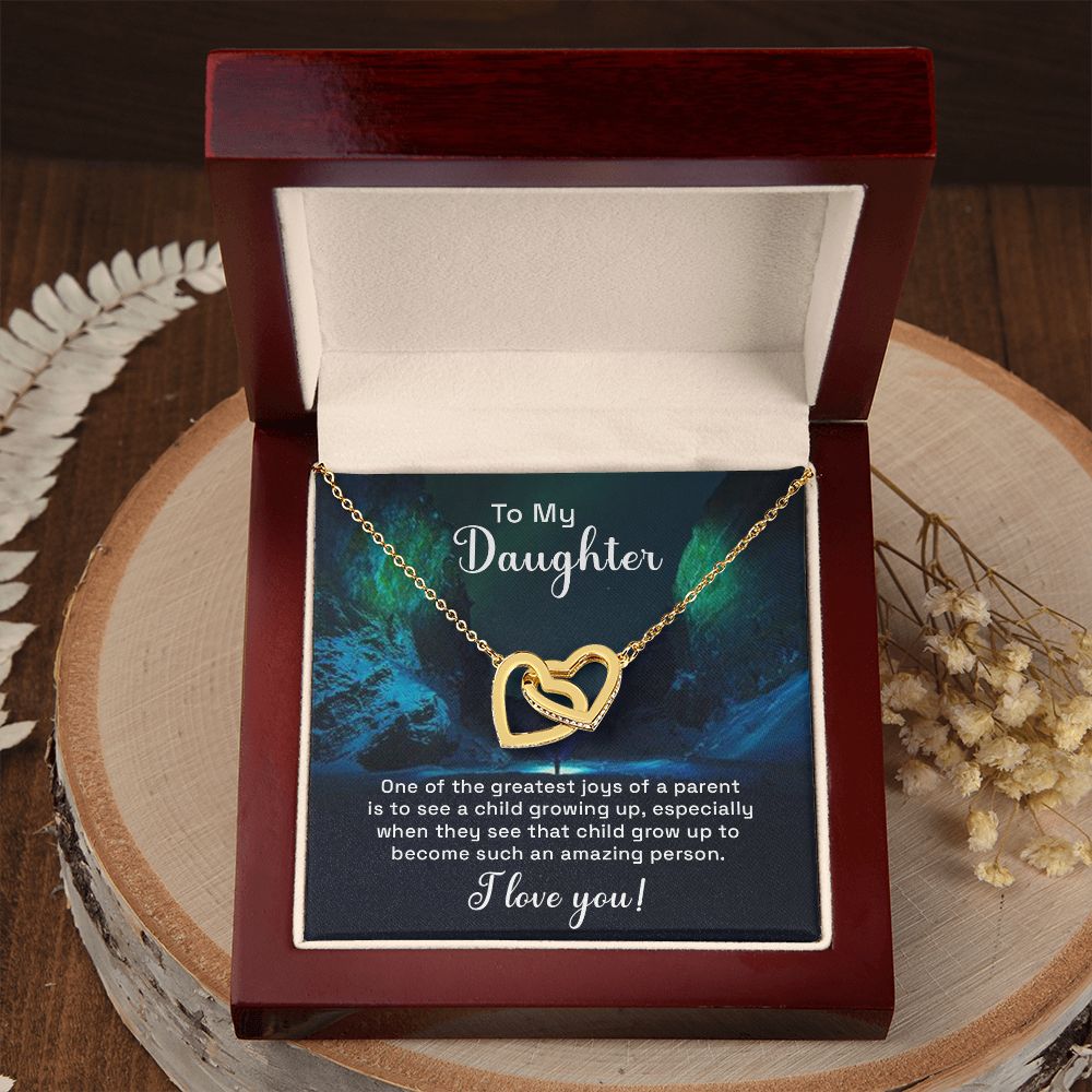 To My Daughter Necklace Gift from Mom, Mother and Daughter Jewelry Necklace for Girls, Mother Daughter Gift Ideas, Jewelry Pendant Necklace