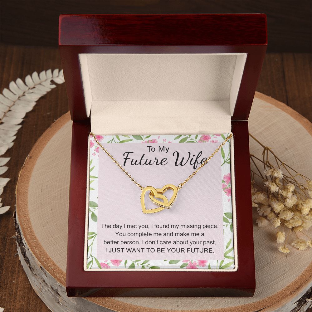 To My Future Wife Necklace from Boyfriend, Personalized Necklace for Women, Luxury Necklace for Girlfriend, Wedding Anniversary Present For Her, Girlfriend Gift Jewelry Christmas Birthday Gift