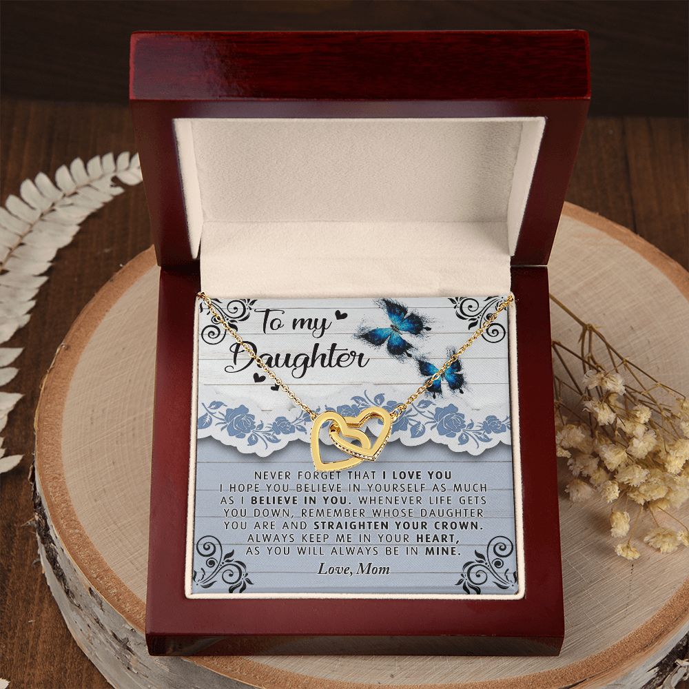 To My Daughter Necklace Gift from Mom, Mother and Daughter Jewelry Necklace for Girls, Mother Daughter Gift Ideas, Jewelry Pendant Necklace