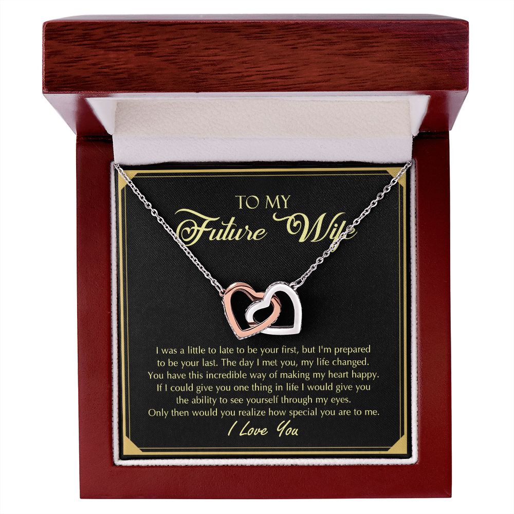 To My Future Wife Necklace from Boyfriend, Personalized Necklace for Women, Luxury Necklace for Girlfriend, Wedding Anniversary Present For Her, Girlfriend Gift Jewelry Christmas Birthday Gift