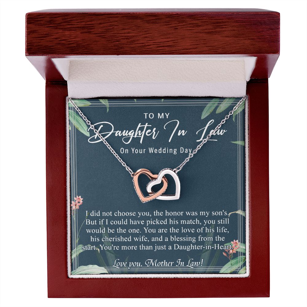Daughter In Law Gifts Ideas, Daughter In Law Necklace, Gifts For Future Daughter In Law, Daughter In Law Birthday Gifts, Daughter-in-law Gifts From Mother In Law, Birthday Gifts For Daughter6 Interlocking Hearts Necklace
