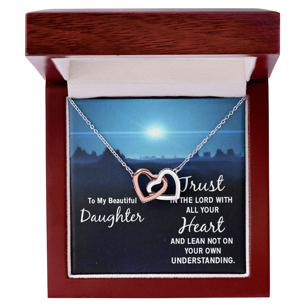 To My Daughter Necklace Gift from Mom, Mother and Daughter Jewelry Necklace for Girls, Mother Daughter Gift Ideas, Jewelry Pendant Necklace