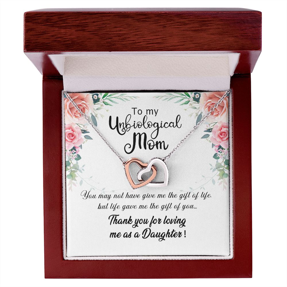 Unibological Necklace, Jewelry for Women, Future Mother in Law Gifts from Daughter in Law, Mother of Bride Gifts For Mother in Law, Birthday Gifts For Mother In Law From Daughter In Law Interlocking Hearts Necklace